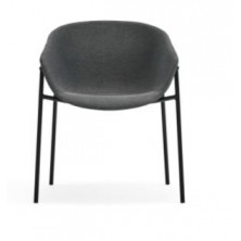 Pack de 2 Sillas Comedor Hug Gris Oscuro