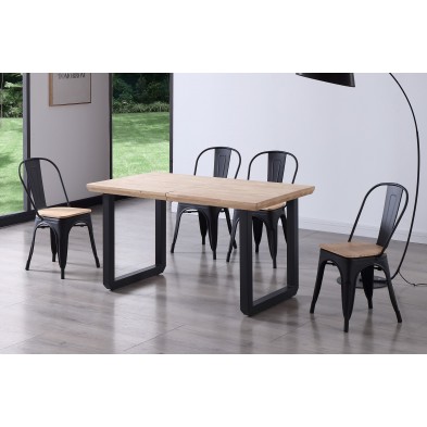 Mesa Comedor Extensible Roma Roble Nordish/Negro