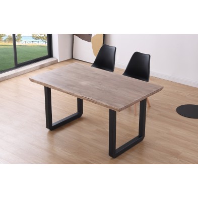 Mesa Comedor Fija Roma Roble Honey/Negro Mesa Comedor Fija Roma Roble Honey/Negro
