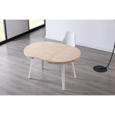 Mesa Redonda Extensible Berg Roble Nordish/Blanco Mesa Redonda Extensible Berg Roble Nordish/Blanco