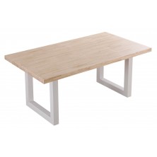 Mesa Comedor Loft Roble Salvaje/Blanco 180 x 100