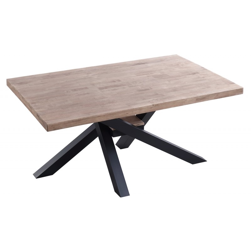Mesa Comedor Xena Roble Honey/Negro 160x100