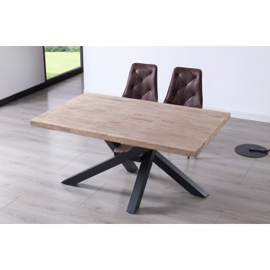 Mesa Comedor Xena Roble Honey/Negro 160x100 Mesa Comedor Xena Roble Honey/Negro 160x100