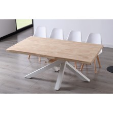 Mesa Comedor Xena Roble Nordish/Blanco 180x100