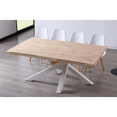 Mesa Comedor Xena Roble Nordish/Blanco 180x100