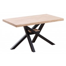 Mesa Comedor Xena Roble Nordish/Negro 140x80