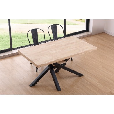 Mesa Comedor Xena Roble Nordish/Negro 140x80 Mesa Comedor Xena Roble Nordish/Negro 140x80