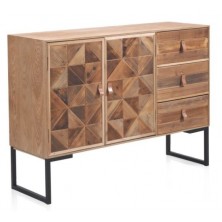 Aparador 2 Puertas Madera Fresno Natural