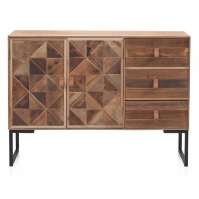 Aparador 2 Puertas Madera Fresno Natural