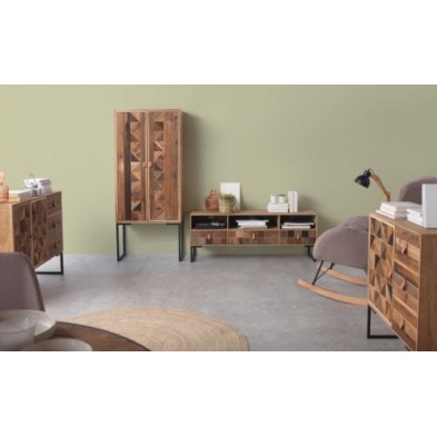 Aparador 2 Puertas Madera Fresno Natural