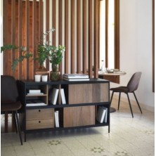 Aparador Puertas Correderas Madera Fresno