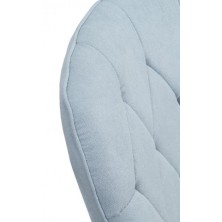 Sillón Giratorio Tapizado Azul Claro