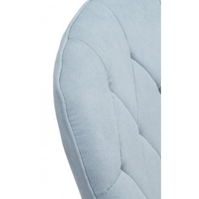 Sillón Giratorio Tapizado Azul Claro