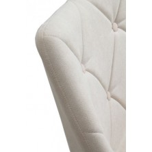 Sillón Giratorio Tapizado Beige