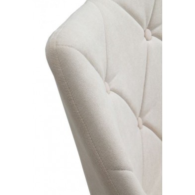 Sillón Giratorio Tapizado Beige
