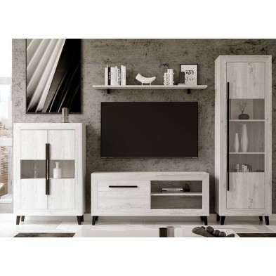 Composición de Salón Niza Artic-Negro 280 cm