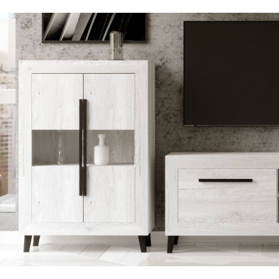 Composición de Salón Niza Artic-Negro 280 cm