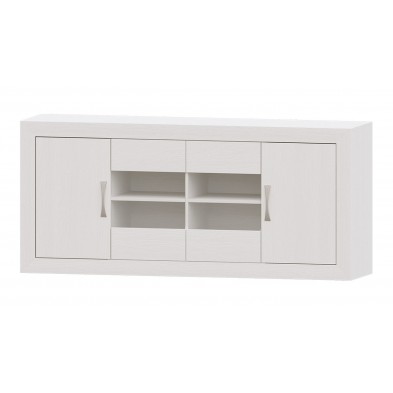 Aparador Niza Blanco Tirador Plata 160x80x42 cm