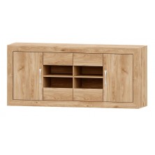 Aparador Niza Roble Tirador Standar Blanco 160x80x42 cm