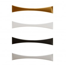 Vitrina 2 Puertas Niza Blanco-Oro 80x190x42 cm