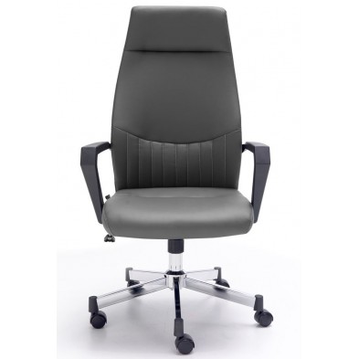 Sillón Oficina Bombay Ecopiel Gris