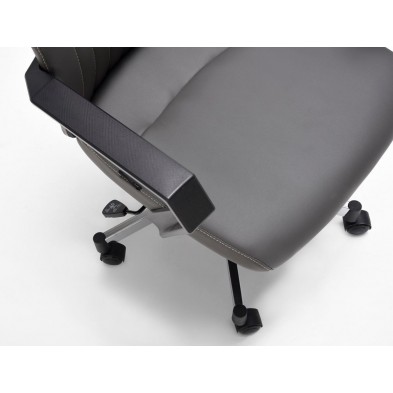 Sillón Oficina Bombay Ecopiel Gris