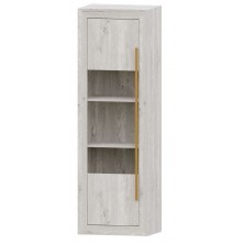 Vitrina 1 Puerta Niza Artic Tirador Lineal 60x190x42 cm