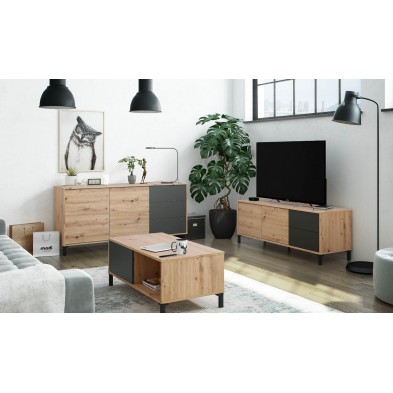 Aparador Urban Plus Roble/Gris antracita