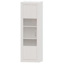 Vitrina 1 Puerta Niza Blanco Tirador Lineal 60x190x42 cm