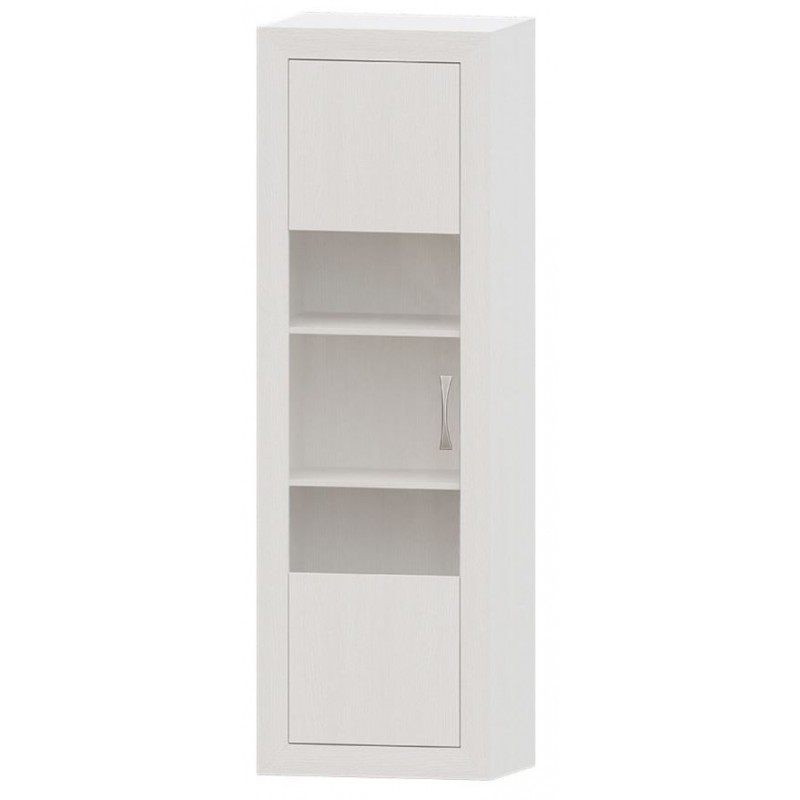 Vitrina 1 Puerta Niza Blanco Tirador Lineal 60x190x42 cm