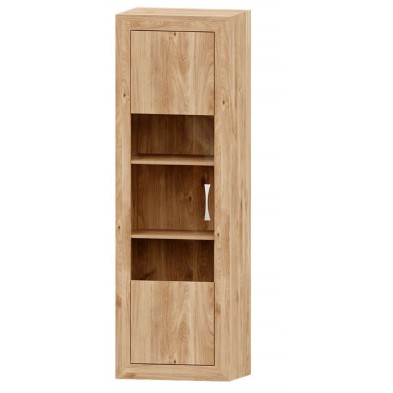 Vitrina 1 Puerta Niza Roble Tirador Standar 60x190x42 cm