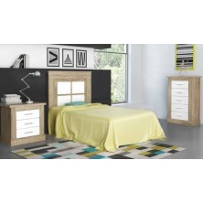 Dormitorio Juvenil Chellen Cambria-Blanco