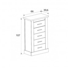 Dormitorio Juvenil Chellen Cambria-Blanco