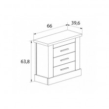 Conjunto Juvenil Cabecero Forja + Mesita Chellén Cañon