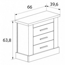 Dormitorio Matrimonio Chellen Cambria-Blanco