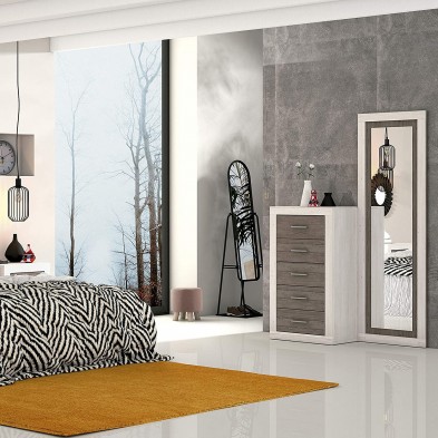 Espejo Mural Lara Andersen Pino Gris