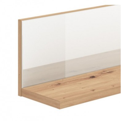 Estante Molise Roble Artisan/Cristal Blanco