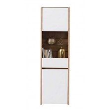 Vitrina Alta Molise Roble Artisan/Cristal Blanco