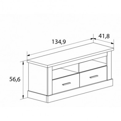 Composición salón Chellén 3 Cañón 231 cm.