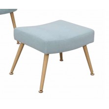 Butaca Indo Azul Cielo Patas Madera