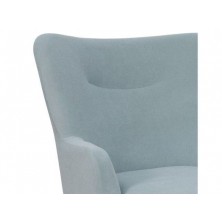 Butaca Indo Azul Cielo Patas Madera