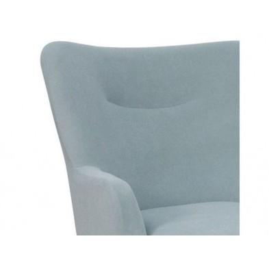 Butaca Indo Azul Cielo Patas Madera