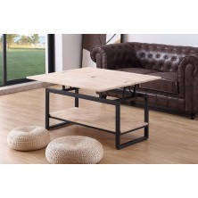 Mesa Centro Elevable Extensible Steve Roble Nordish/Negro