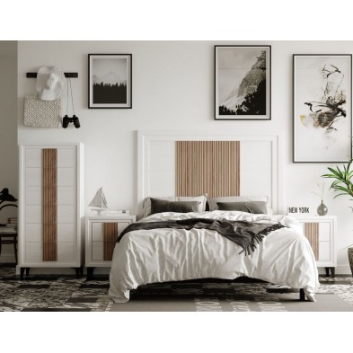 Dormitorio Turin Blanco-Roble