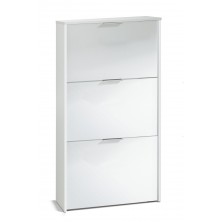 Zapatero 3 Puertas Blanco Brillo