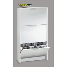 Zapatero 3 Puertas Blanco Brillo