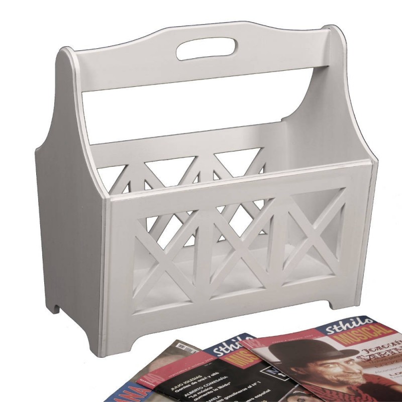 Revistero Madera Decapé 40 cm