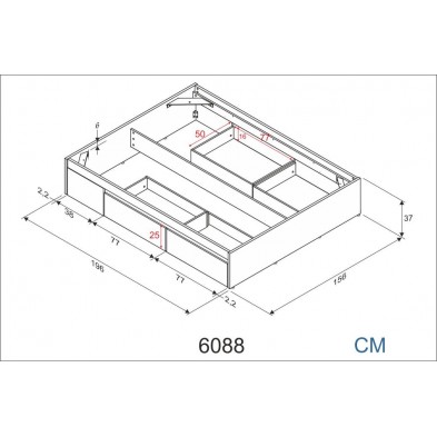 Cama 4 cajones Kiara